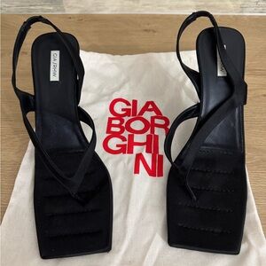 Gia Borghini Elegant Black Strappy Heels